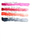 QOR Watercolor Swatches for Review 2